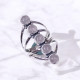 Wholesale Multi-Gemstone 5-Stone 925 Silver Marquise Cage Rings | MYS BR86 Wholesale Multi-Gemstone 5-Stone 925 Silver Marquise Cage Rings | MYS BR86