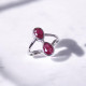 Wholesale Multi-Gemstone 2-Stone 925 Silver Double Teardrop Rings | MYS BR89 Wholesale Multi-Gemstone 2-Stone 925 Silver Double Teardrop Rings | MYS BR89