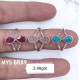 Wholesale Multi-Gemstone 2-Stone 925 Silver Double Teardrop Rings | MYS BR89 Wholesale Multi-Gemstone 2-Stone 925 Silver Double Teardrop Rings | MYS BR89
