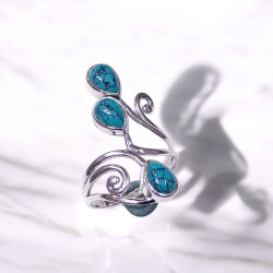 Wholesale Multi-Gemstone 3-Stone 925 Silver Filigree Rings | MYS BR92 Wholesale Multi-Gemstone 3-Stone 925 Silver Filigree Rings | MYS BR92