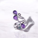 Wholesale Multi-Gemstone 3-Stone 925 Silver Filigree Rings | MYS BR92