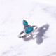 Wholesale Multi-Gemstone 2-Stone 925 Silver Asymmetric Rings | MYS BR95 Wholesale Multi-Gemstone 2-Stone 925 Silver Asymmetric Rings | MYS BR95