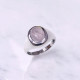Wholesale Multi-Gemstone 925 Silver Tapered Signet Rings | MYS BR96 Wholesale Multi-Gemstone 925 Silver Tapered Signet Rings | MYS BR96
