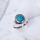 Wholesale Multi-Gemstone 925 Silver Tapered Signet Rings | MYS BR96 Wholesale Multi-Gemstone 925 Silver Tapered Signet Rings | MYS BR96