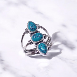 Wholesale Multi-Gemstone 3-Stone 925 Silver Tapered Cage Rings | MYS BR97 Wholesale Multi-Gemstone 3-Stone 925 Silver Tapered Cage Rings | MYS BR97