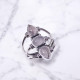Wholesale Multi-Gemstone 3-Stone 925 Silver Tapered Cage Rings | MYS BR97 Wholesale Multi-Gemstone 3-Stone 925 Silver Tapered Cage Rings | MYS BR97