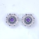 Wholesale 925 Sterling Silver Concho Stud Earrings | Native Sunburst Multi Gemstone Jewelry (MYS E103) Wholesale 925 Sterling Silver Concho Stud Earrings | Native Sunburst Multi Gemstone Jewelry (MYS E103)