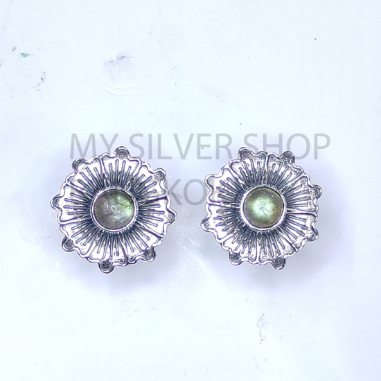 Wholesale 925 Sterling Silver Concho Stud Earrings | Native Sunburst Multi Gemstone Jewelry (MYS E103) Wholesale 925 Sterling Silver Concho Stud Earrings | Native Sunburst Multi Gemstone Jewelry (MYS E103)