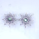 Wholesale 925 Sterling Silver Flower Stud Earrings | Openwork Sunburst Multi Gemstone Jewelry (MYS E104) Wholesale 925 Sterling Silver Flower Stud Earrings | Openwork Sunburst Multi Gemstone Jewelry (MYS E104)