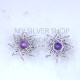 Wholesale 925 Sterling Silver Flower Stud Earrings | Openwork Sunburst Multi Gemstone Jewelry (MYS E104) Wholesale 925 Sterling Silver Flower Stud Earrings | Openwork Sunburst Multi Gemstone Jewelry (MYS E104)