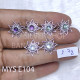 Wholesale 925 Sterling Silver Flower Stud Earrings | Openwork Sunburst Multi Gemstone Jewelry (MYS E104) Wholesale 925 Sterling Silver Flower Stud Earrings | Openwork Sunburst Multi Gemstone Jewelry (MYS E104)