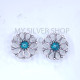 Wholesale 925 Sterling Silver Flower Stud Earrings | Wire Filigree Openwork Multi Gemstone Jewelry (MYS E105) Wholesale 925 Sterling Silver Flower Stud Earrings | Wire Filigree Openwork Multi Gemstone Jewelry (MYS E105)