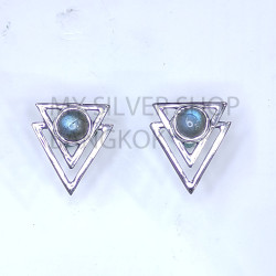Wholesale 925 Sterling Silver Geometric Stud Earrings | Double Triangle Multi Gemstone Jewelry (MYS E106) Wholesale 925 Sterling Silver Geometric Stud Earrings | Double Triangle Multi Gemstone Jewelry (MYS E106)