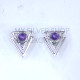 Wholesale 925 Sterling Silver Geometric Stud Earrings | Double Triangle Multi Gemstone Jewelry (MYS E106) Wholesale 925 Sterling Silver Geometric Stud Earrings | Double Triangle Multi Gemstone Jewelry (MYS E106)