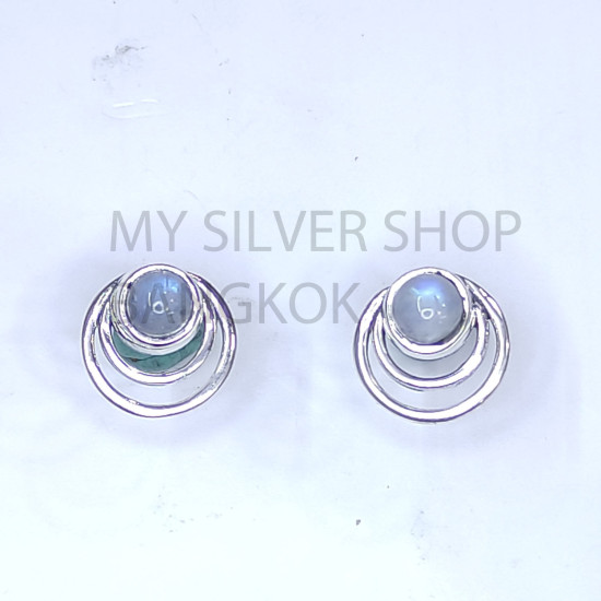 Wholesale 925 Sterling Silver Circle Stud Earrings | Geometric Triple Orbit Multi Gemstone Jewelry (MYS E107) Wholesale 925 Sterling Silver Circle Stud Earrings | Geometric Triple Orbit Multi Gemstone Jewelry (MYS E107)