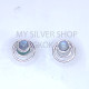 Wholesale 925 Sterling Silver Circle Stud Earrings | Geometric Triple Orbit Multi Gemstone Jewelry (MYS E107) Wholesale 925 Sterling Silver Circle Stud Earrings | Geometric Triple Orbit Multi Gemstone Jewelry (MYS E107)