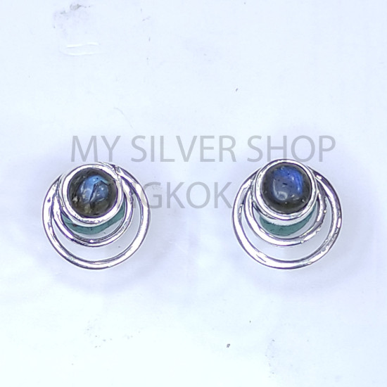 Wholesale 925 Sterling Silver Circle Stud Earrings | Geometric Triple Orbit Multi Gemstone Jewelry (MYS E107) Wholesale 925 Sterling Silver Circle Stud Earrings | Geometric Triple Orbit Multi Gemstone Jewelry (MYS E107)