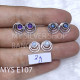 Wholesale 925 Sterling Silver Circle Stud Earrings | Geometric Triple Orbit Multi Gemstone Jewelry (MYS E107) Wholesale 925 Sterling Silver Circle Stud Earrings | Geometric Triple Orbit Multi Gemstone Jewelry (MYS E107)