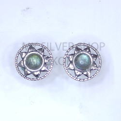 Wholesale 925 Sterling Silver Celestial Stud Earrings | Native Sunburst Halo Multi Gemstone Jewelry (MYS E108) Wholesale 925 Sterling Silver Celestial Stud Earrings | Native Sunburst Halo Multi Gemstone Jewelry (MYS E108)