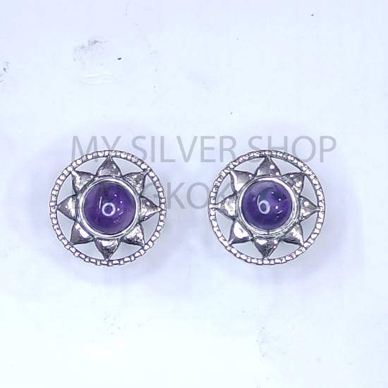 Wholesale 925 Sterling Silver Celestial Stud Earrings | Native Sunburst Halo Multi Gemstone Jewelry (MYS E108) Wholesale 925 Sterling Silver Celestial Stud Earrings | Native Sunburst Halo Multi Gemstone Jewelry (MYS E108)