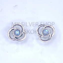 Wholesale 925 Sterling Silver Celtic Stud Earrings | Triquetra Trinity Knot Multi Gemstone Jewelry (MYS E109) Wholesale 925 Sterling Silver Celtic Stud Earrings | Triquetra Trinity Knot Multi Gemstone Jewelry (MYS E109)