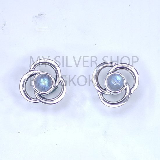 Wholesale 925 Sterling Silver Celtic Stud Earrings | Triquetra Trinity Knot Multi Gemstone Jewelry (MYS E109) Wholesale 925 Sterling Silver Celtic Stud Earrings | Triquetra Trinity Knot Multi Gemstone Jewelry (MYS E109)