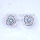 Wholesale 925 Sterling Silver Celtic Stud Earrings | Triquetra Trinity Knot Multi Gemstone Jewelry (MYS E109) Wholesale 925 Sterling Silver Celtic Stud Earrings | Triquetra Trinity Knot Multi Gemstone Jewelry (MYS E109)