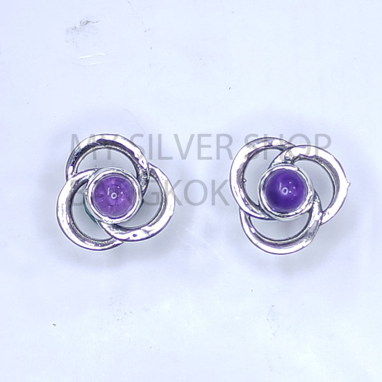 Wholesale 925 Sterling Silver Celtic Stud Earrings | Triquetra Trinity Knot Multi Gemstone Jewelry (MYS E109) Wholesale 925 Sterling Silver Celtic Stud Earrings | Triquetra Trinity Knot Multi Gemstone Jewelry (MYS E109)