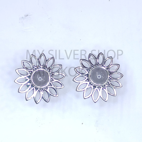 Wholesale Multi-Gemstone Sunflower 925 Sterling Silver Studs Set | MYS E112 Wholesale Multi-Gemstone Sunflower 925 Sterling Silver Studs Set | MYS E112