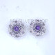 Wholesale Multi-Gemstone Lace Filigree Mandala 925 Silver Studs Set | MYS E116