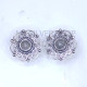 Wholesale Multi-Gemstone Lace Filigree Mandala 925 Silver Studs Set | MYS E116