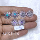 Wholesale Multi-Gemstone Lace Filigree Mandala 925 Silver Studs Set | MYS E116