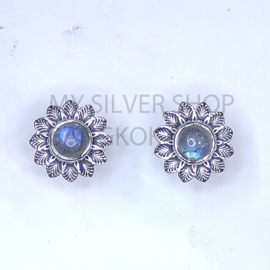 Wholesale Amethyst 925 Sterling Silver Sunburst Fan Stud Earrings | MYS E119 Wholesale Amethyst 925 Sterling Silver Sunburst Fan Stud Earrings | MYS E119