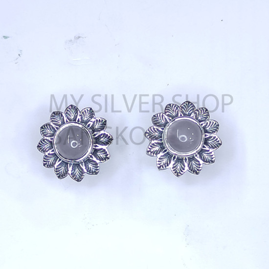 Natural Multi Gemstone Silver Stud Handmade Design 925 Sterling Silver Stud Earrings MYS E118 Natural Multi Gemstone Silver Stud Handmade Design 925 Sterling Silver Stud Earrings MYS E118