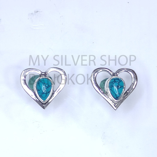 Wholesale Multi-Gemstone Heart 925 Sterling Silver Studs Set | MYS E120 Wholesale Multi-Gemstone Heart 925 Sterling Silver Studs Set | MYS E120