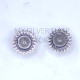 Wholesale Rose Quartz 925 Sterling Silver Sunflower Stud Earrings | MYS E121 Wholesale Rose Quartz 925 Sterling Silver Sunflower Stud Earrings | MYS E121