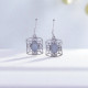 Wholesale Multi-Gemstone 925 Silver Rectangular Filigree Dangle Earrings | MYS E80 Wholesale Multi-Gemstone 925 Silver Rectangular Filigree Dangle Earrings | MYS E80