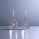 Wholesale Multi-Gemstone 925 Silver Teardrop Filigree Dangle Earrings | MYS E82 Wholesale Multi-Gemstone 925 Silver Teardrop Filigree Dangle Earrings | MYS E82