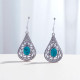 Wholesale Multi-Gemstone 925 Silver Teardrop Filigree Dangle Earrings | MYS E82 Wholesale Multi-Gemstone 925 Silver Teardrop Filigree Dangle Earrings | MYS E82