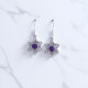 Wholesale Multi-Gemstone 925 Silver Hexagram Star Dangle Earrings | MYS E85 Wholesale Multi-Gemstone 925 Silver Hexagram Star Dangle Earrings | MYS E85