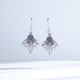 Wholesale 925 Sterling Silver Gemstone Drop Earrings | Bohemian Lotus Flower Petal Openwork Natural Rose Quartz & Labradorite Dangle Earrings (MYS E86) Wholesale 925 Sterling Silver Gemstone Drop Earrings | Bohemian Lotus Flower Petal Openwork Natural Rose Quartz & Labradorite Dangle Earrings (MYS E86)