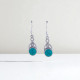 Wholesale 925 Sterling Silver Gemstone Drop Earrings | Bohemian Infinity Swirl Celtic Knot Openwork Natural Amethyst & Turquoise Dangle Earrings (MYS E96) Wholesale 925 Sterling Silver Gemstone Drop Earrings | Bohemian Infinity Swirl Celtic Knot Openwork Natural Amethyst & Turquoise Dangle Earrings (MYS E96)