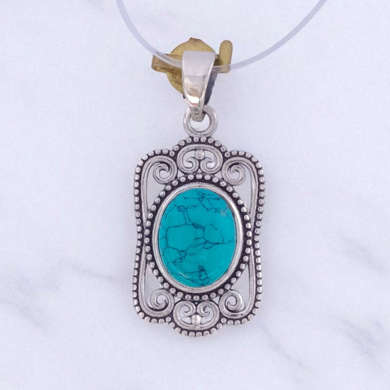 Wholesale Multi-Gemstone 925 Silver Vintage Filigree Frame Pendants | MYS P111