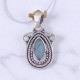 Wholesale Multi-Gemstone 925 Silver Balinese Marquise Frame Pendants | MYS P117 Wholesale Multi-Gemstone 925 Silver Balinese Marquise Frame Pendants | MYS P117