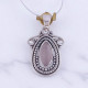 Wholesale Multi-Gemstone 925 Silver Balinese Marquise Frame Pendants | MYS P117 Wholesale Multi-Gemstone 925 Silver Balinese Marquise Frame Pendants | MYS P117