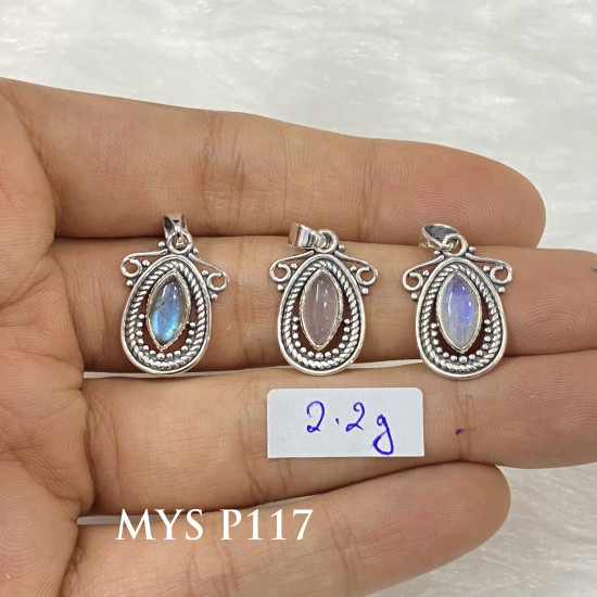 Wholesale Multi-Gemstone 925 Silver Balinese Marquise Frame Pendants | MYS P117 Wholesale Multi-Gemstone 925 Silver Balinese Marquise Frame Pendants | MYS P117