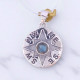 Wholesale Multi-Gemstone 925 Silver Nautical Compass Rose Pendants | MYS P120