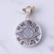 Wholesale Multi-Gemstone 925 Silver Nautical Compass Rose Pendants | MYS P120