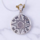 Wholesale Multi-Gemstone 925 Silver Nautical Compass Rose Pendants | MYS P120