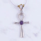 Wholesale Multi-Gemstone 925 Silver Egyptian Ankh Cross Pendants | MYS P123 Wholesale Multi-Gemstone 925 Silver Egyptian Ankh Cross Pendants | MYS P123